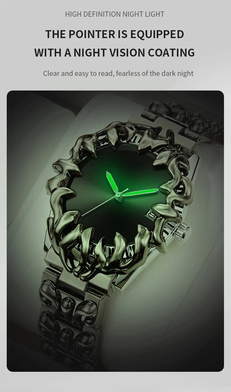 Sportliche Herrenuhr mit Edelstahl Armband und Quarzwerk