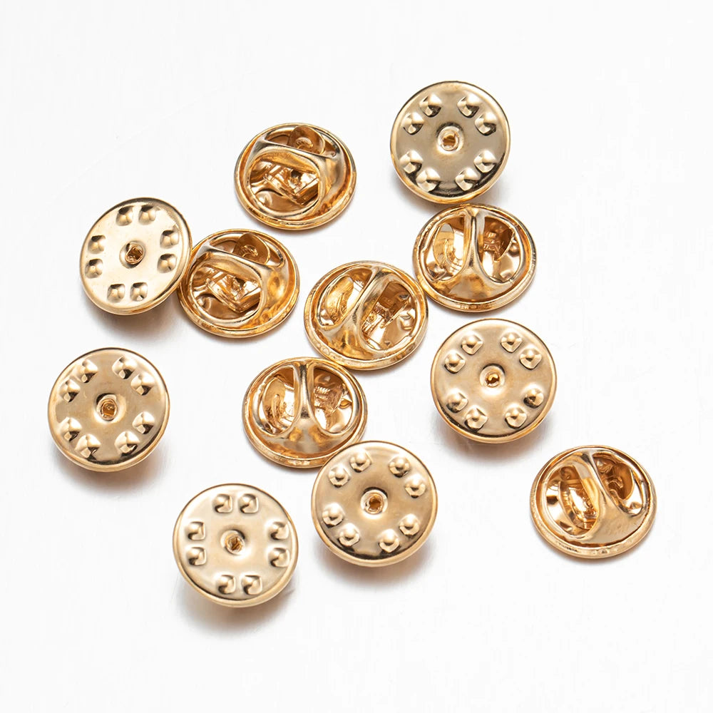 Metall Locking Pin Brosche Abzeichen Halter Verschluss für DIY Schmuck und Handwerk-Yabubest - Home & More