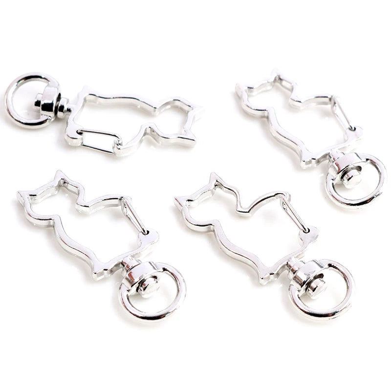 Herz Karabinerhaken Set für Schlüsselanhänger und DIY Projekte