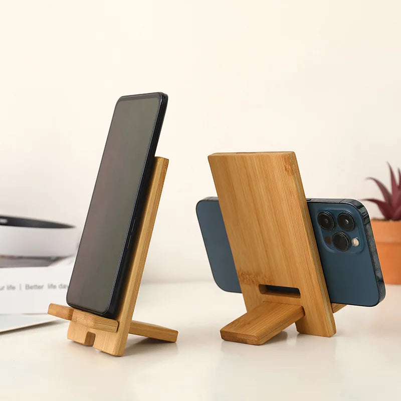 Holz Desktop Telefon Halter Faul Telefon Ständer Smartphone Ladestation Faul Telefon Halterung Mobiltelefon Unterstützung Tablet Ständer-Yabubest - Home & More