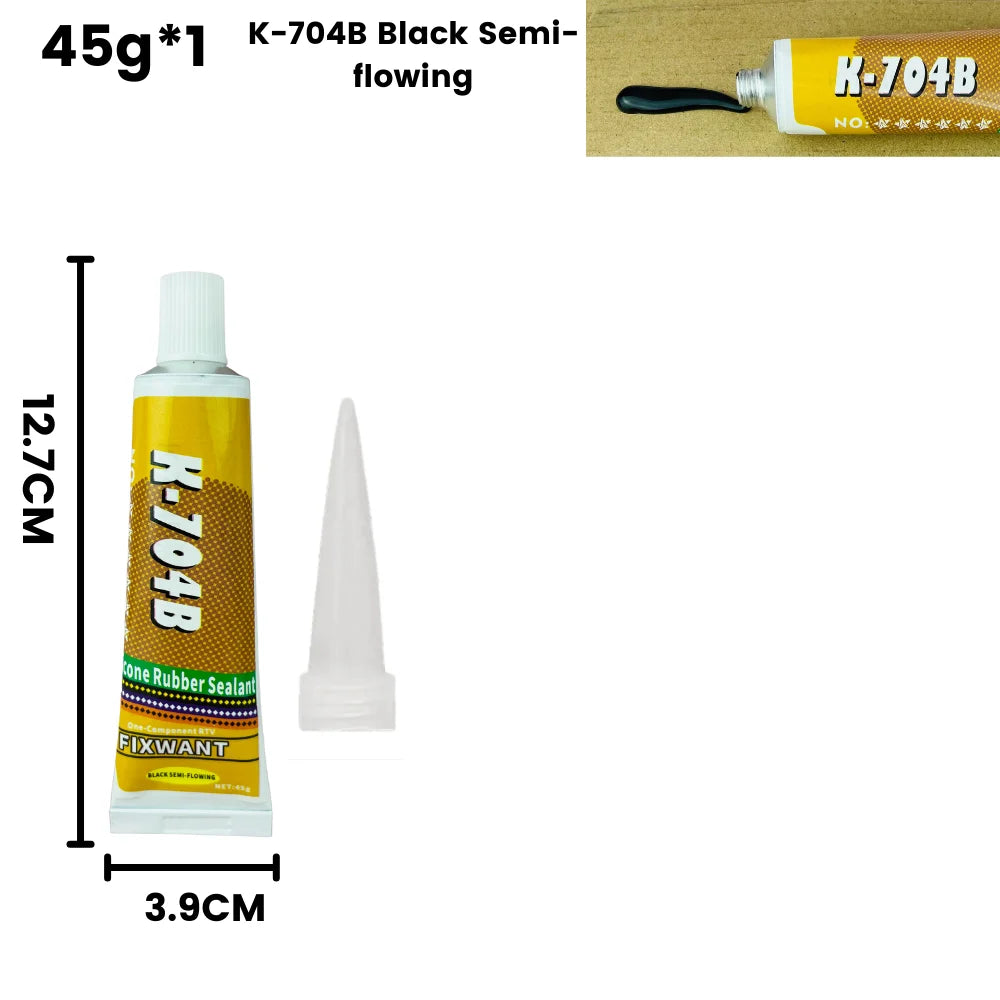 Silikon Dichtungskleber 45g in Schwarz Weiß Transparent für Elektronik