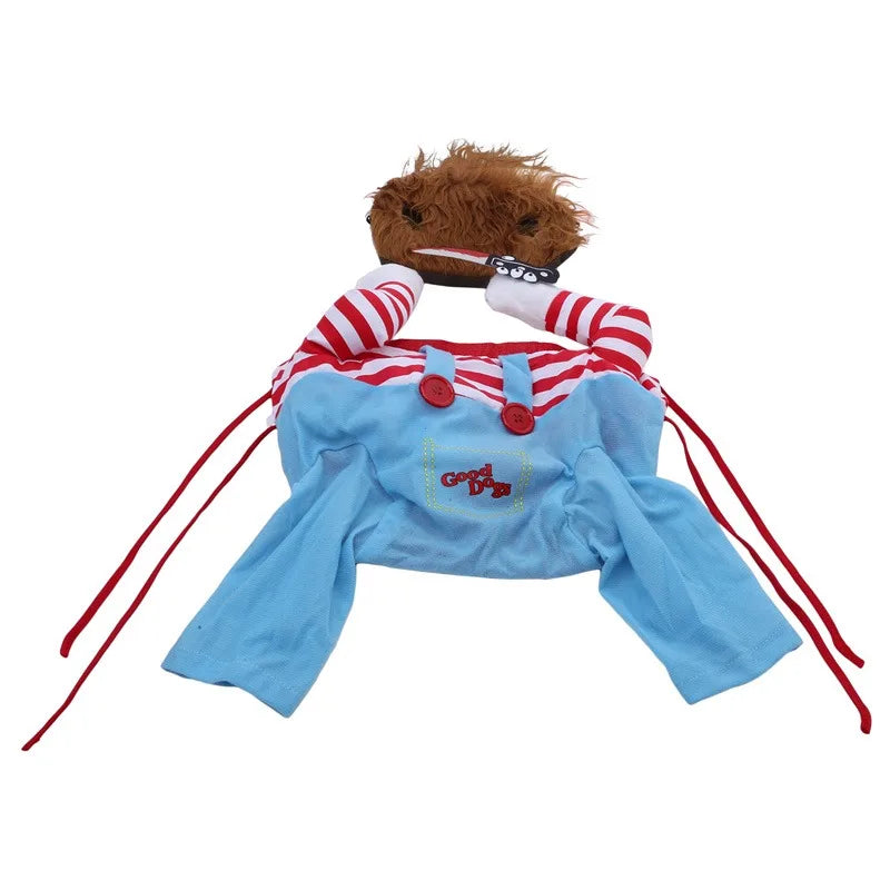 Lustiger Hundeoverall Haustierkostüm Sweatshirt Set für Halloween Party