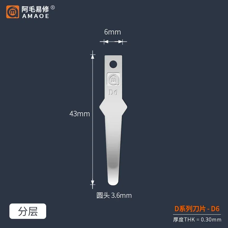 Rutschfeste Metall Skalpell Klingen Werkzeug für PCB Kleber Reparatur