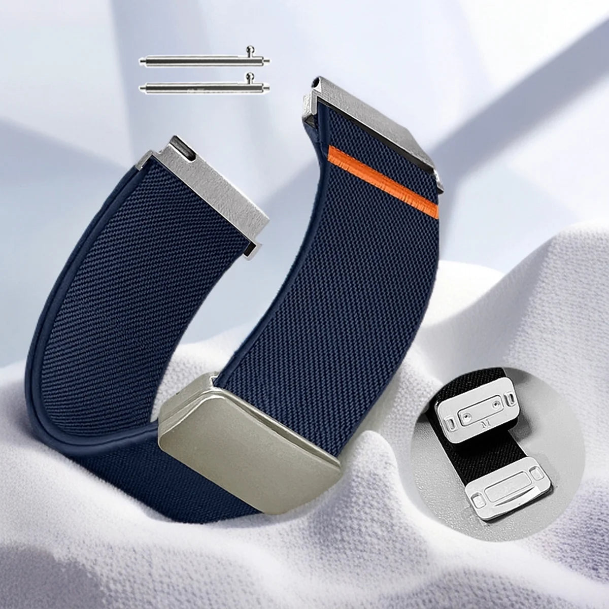 Magnetisches Nylon Uhrenarmband für Garmin Venu 3 18 20 22 mm-Yabubest - Home & More