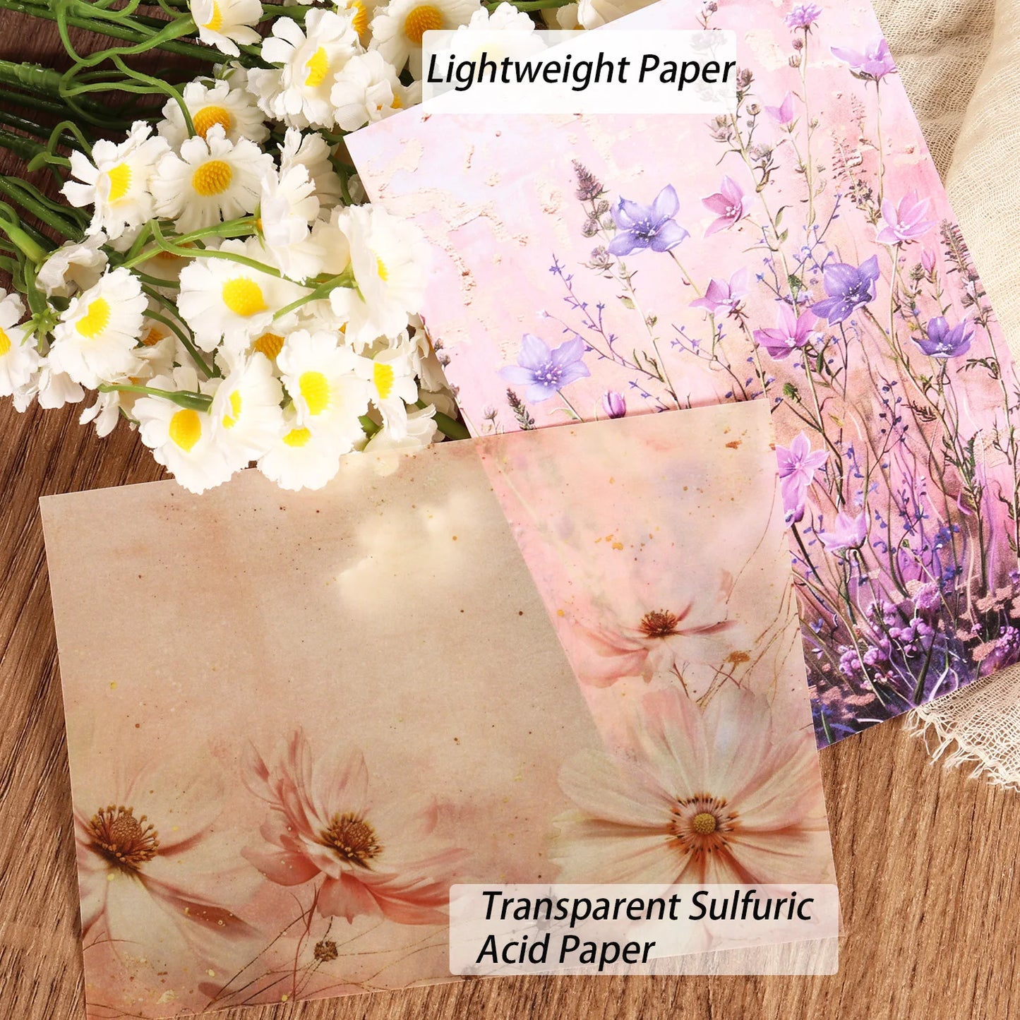 16-teiliges Bastelpapier-Set mit Aufklebern für Scrapbooking - DIY