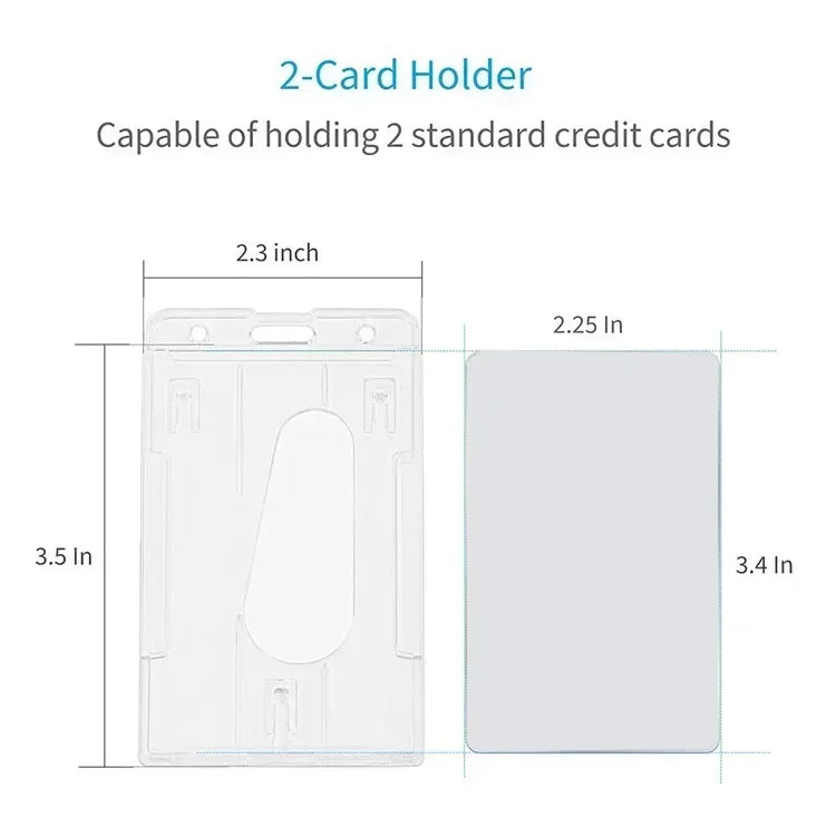 Transparente Ausweishalter mit Ausweisrolle für Mitarbeiter und Karten