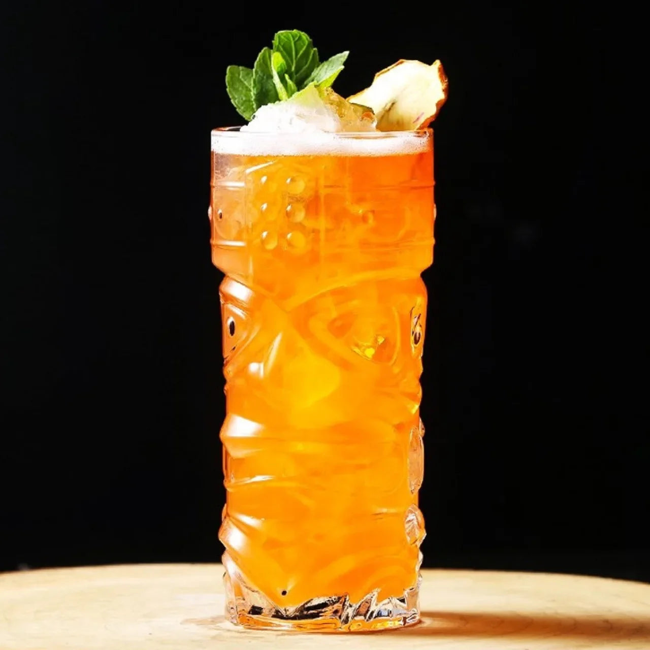 Kristallglas Bar Tiki Cocktail Tasse mit einzigartigem Design
