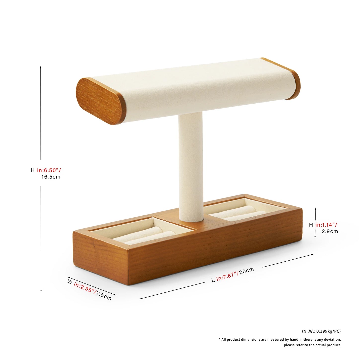 Eleganter Schmuckorganizer aus Holz mit vielseitigem Stauraum