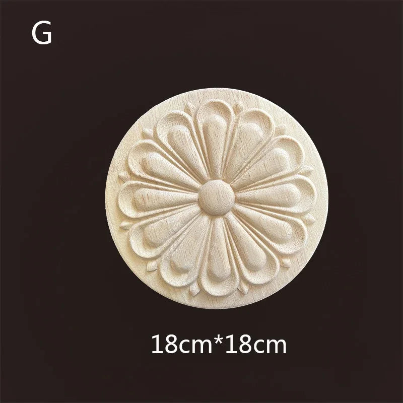 Geschnitzte Holzapplikationen für Möbel und Heimdekoration Basteln