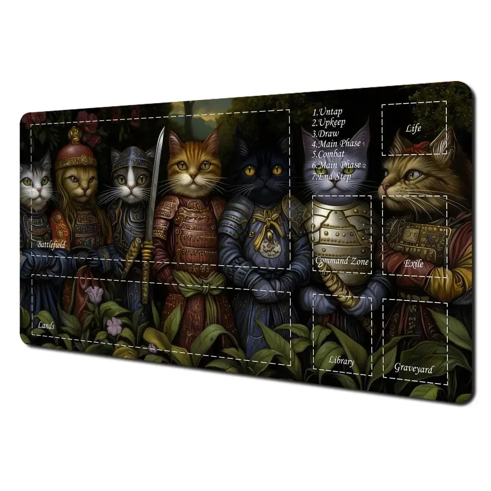 Rutschfeste Karten Gaming Matte mit Monsterzone für strategische Spiele