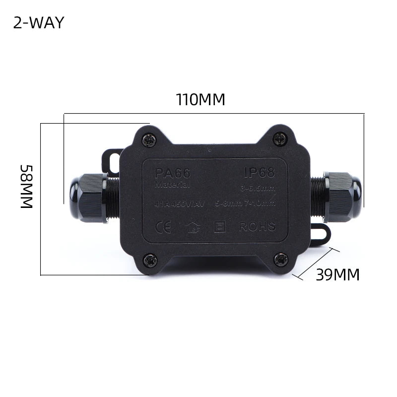 IP68 Wasserdichter Außen-Anschlusskasten für sichere Elektroinstallationen