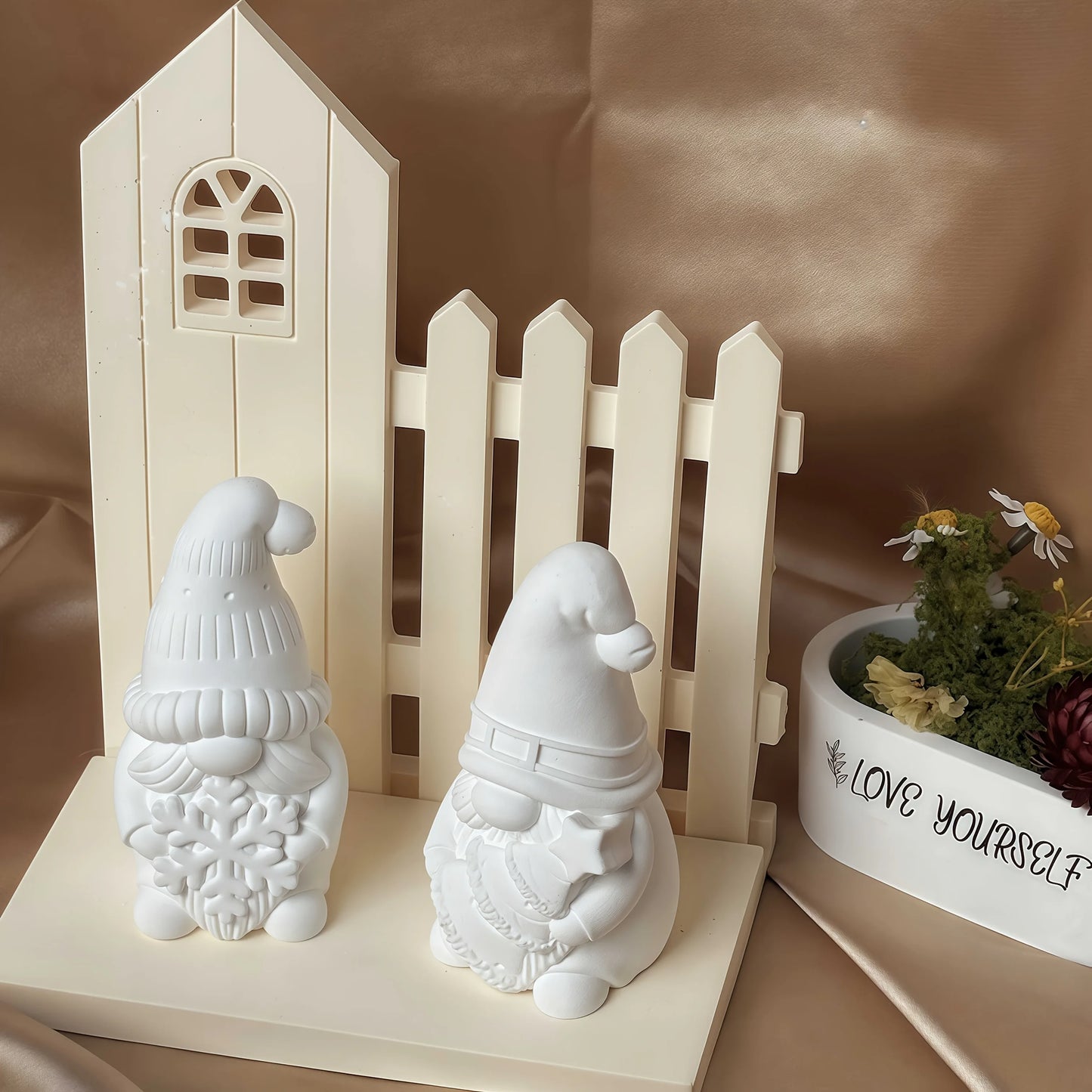 3D Silikonform Weihnachtsmann und Baum für Resinkunst