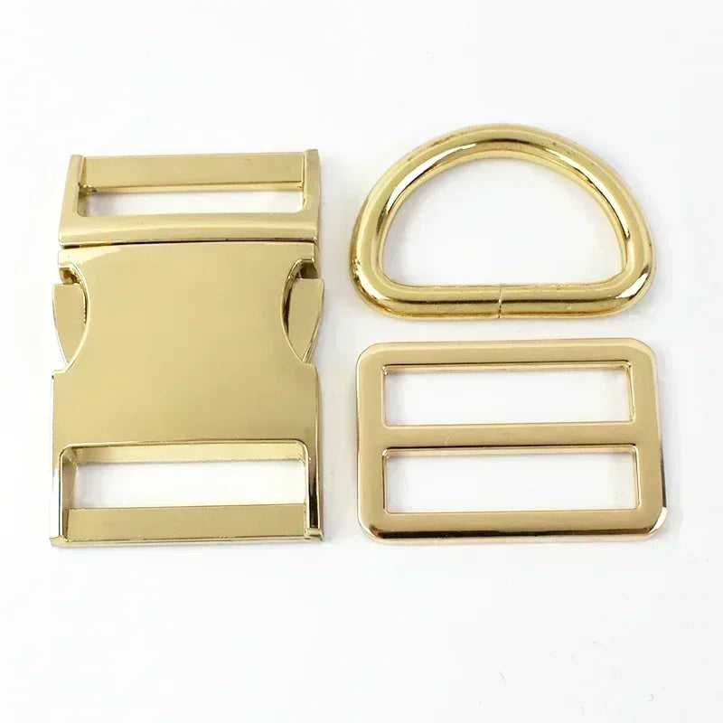 2 4 Sets Metall D-Ring Tri-Glide Slider Schnallen für Rucksack Gürtel