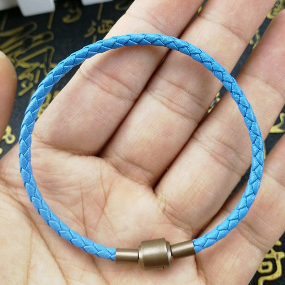 Buntes geflochtenes Echtleder-Armband, 2 Meter, 3-6 mm-Yabubest - Home & More