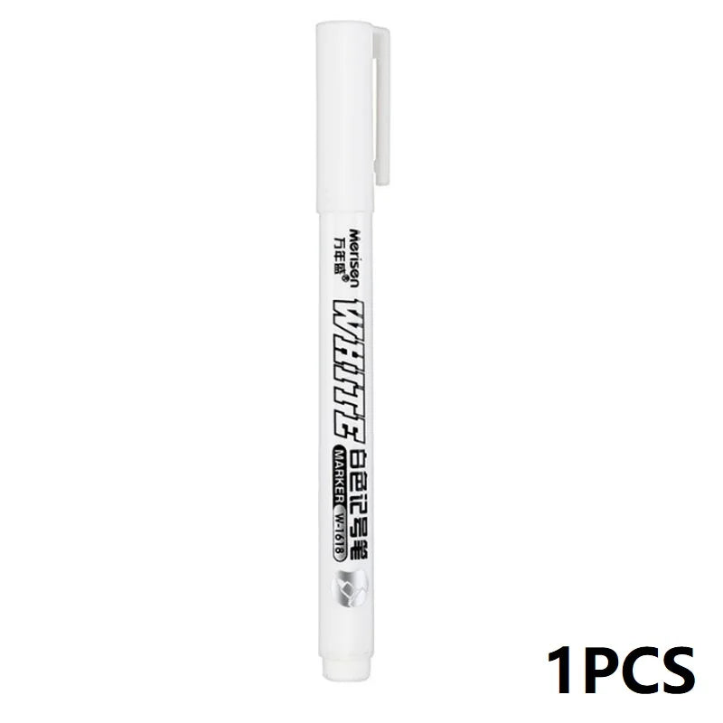 Wasserdichter Weißer Permanent Marker 1mm Für Stoff Holz Leder Kunst