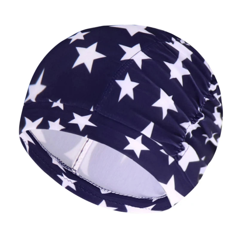 Elastische Bademütze für langes Haar – Unisex Nylon Turban-Stil Schutz