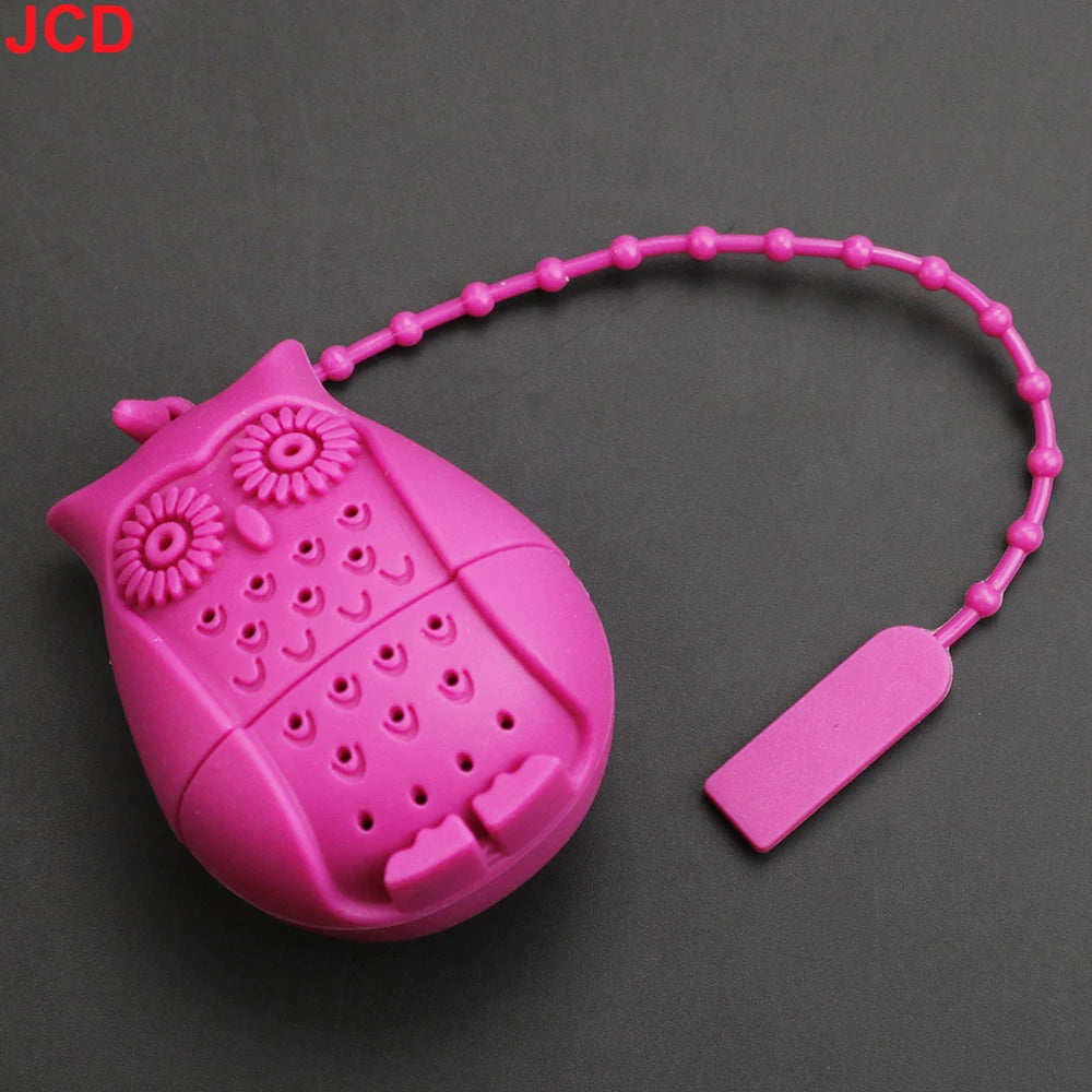 Praktischer Silikon Teefilter in Erdbeer und Zitronenform für losen Tee