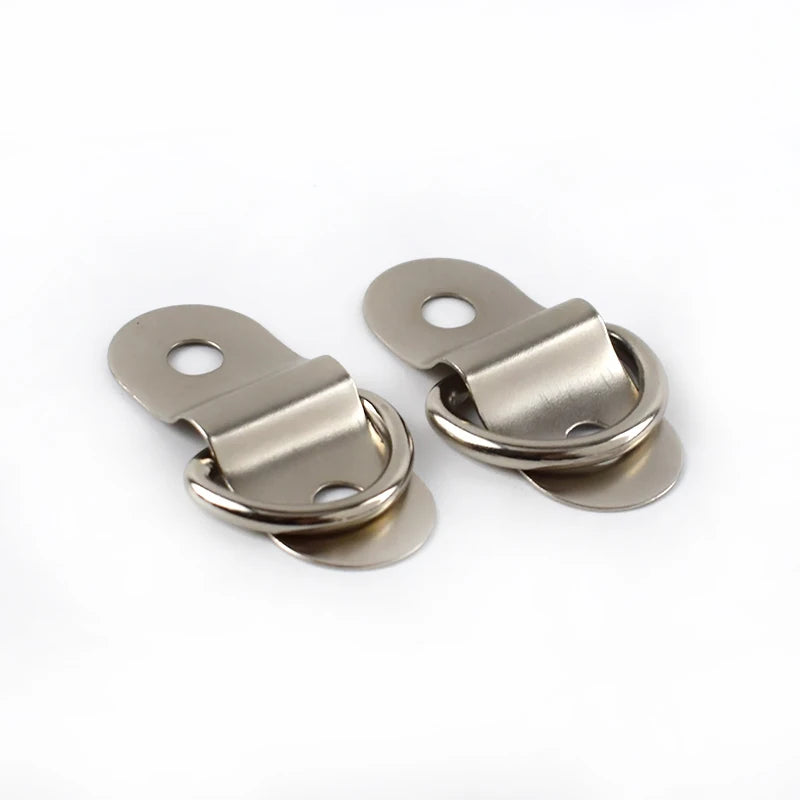 5 Stück Metall D-Ring Nieten Schnallen Clip Verschluss für Taschen DIY