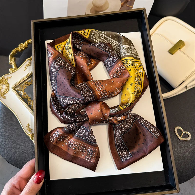 Dünner Seidenschal für Frauen – Multifunktionales Halstuch-Yabubest - Home & More