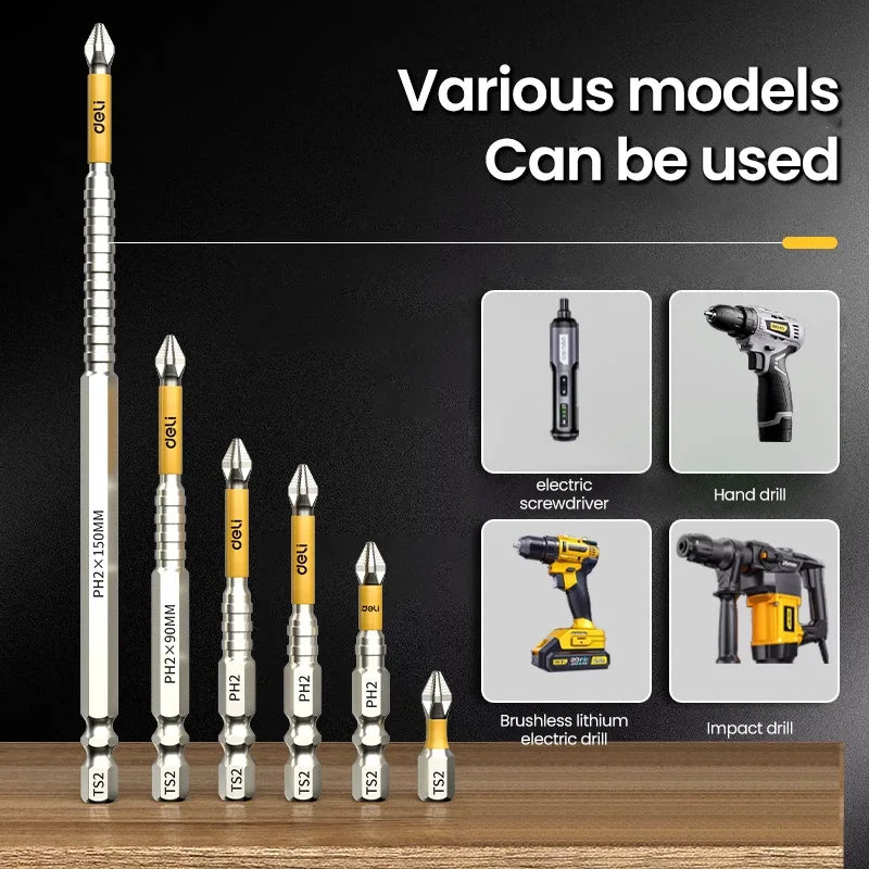 PH2 Magnetische Kreuzschraubendreher Bits - Rutschfest für Handwerkzeuge