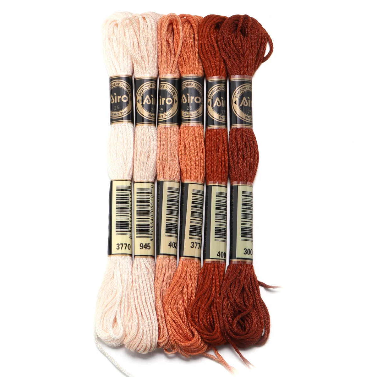 Umfangreiches Set Stickgarn für Handarbeiten mit bunten Farben