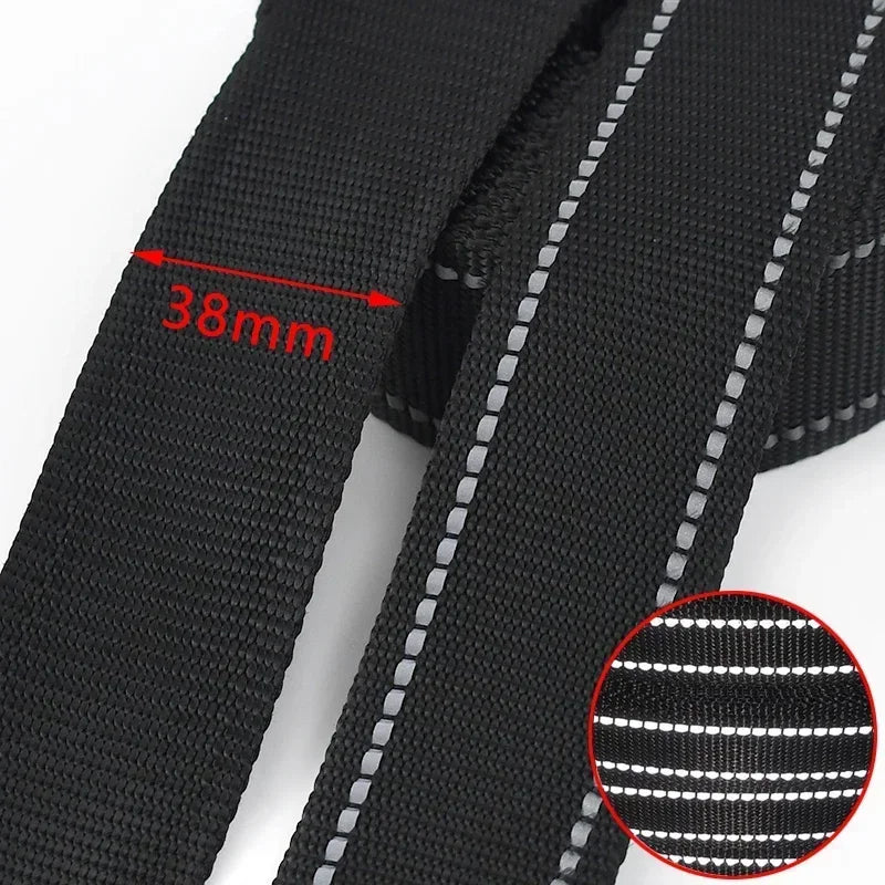 Reflektierendes Nylon Gurtband Meterware 15-38mm für Haustier Rucksack DIY