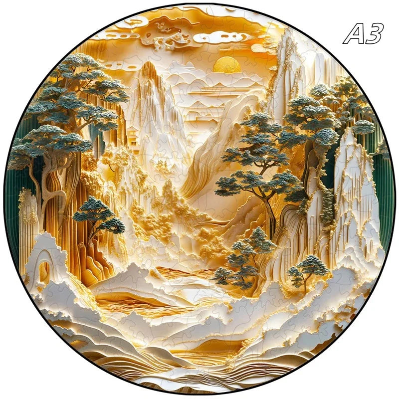 Förderndes 3D Holzpuzzle für kreatives Lernen und Spaß