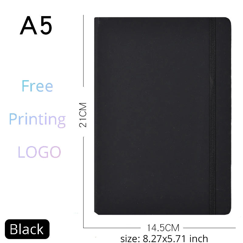 Notizbuch A5/A6 PU-Leder mit individuellem Logo – Tagebuch & Journal-Yabubest - Home & More