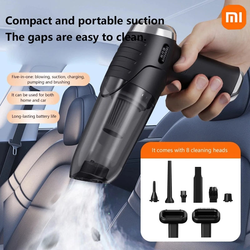 8-in-1 Kabelloser Mini Akku Staubsauger 45000pa für Auto und Zuhause