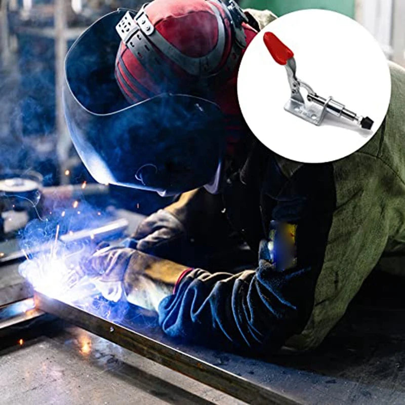 Push-Pull Kniehebelklemme 45kg Haltekraft Metall Schnellspanner Set