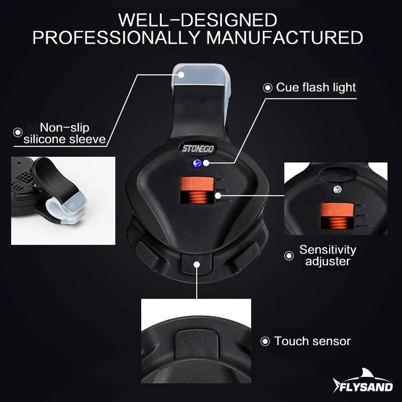 Sensibler Elektronischer Bissanzeiger Ton Alarm für Angler