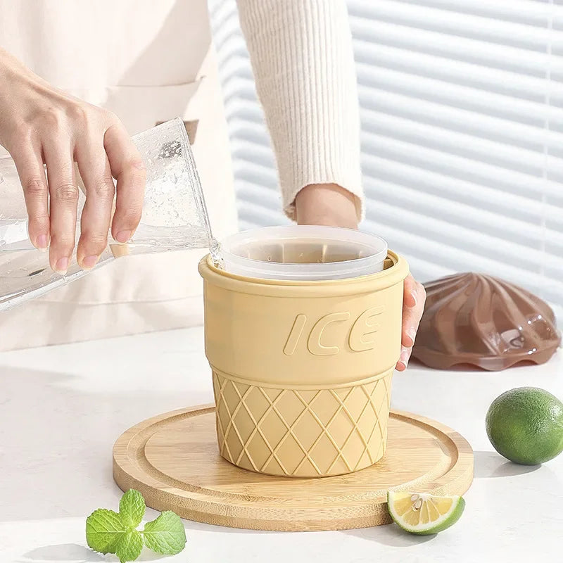 Doppelschicht Silikon Eis Eimer für Champagner Rotwein Bier Outdoor