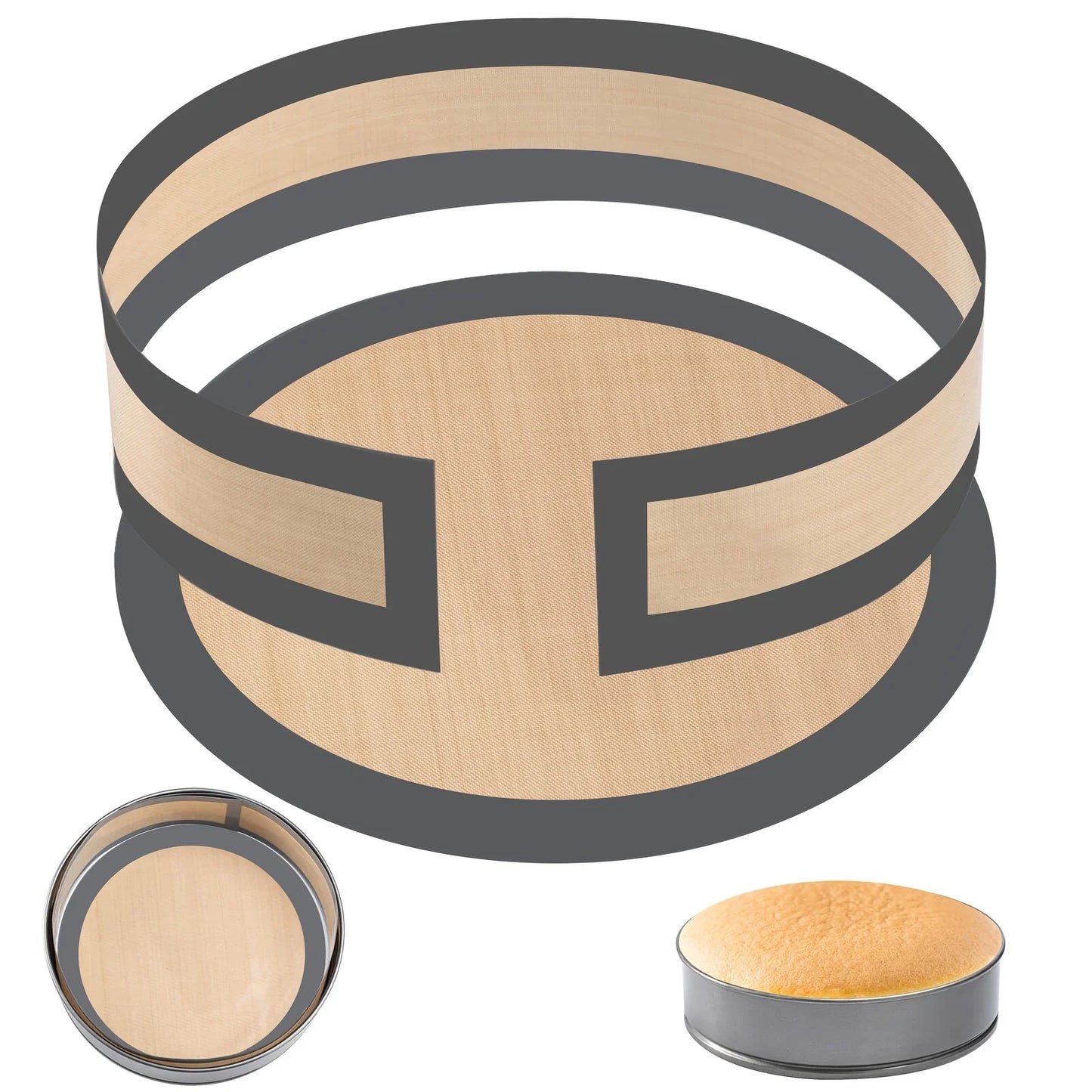 Silikon Backpad für Springform Flachboden verhindert kleben leicht reinigbar