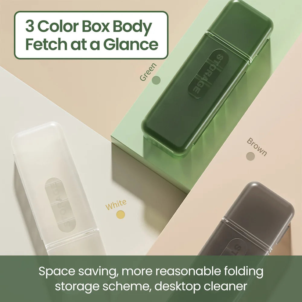 Kabelbox mit 7 Fächern für einfache Kabelorganisation zu Hause und Reise