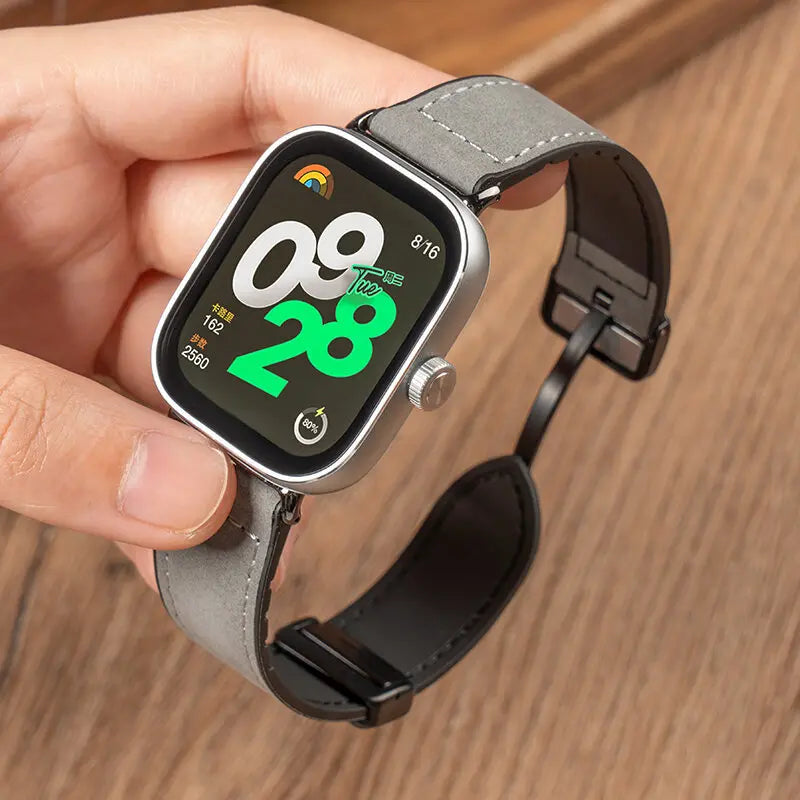 Magnetisches Ersatzarmband aus Leder für Xiaomi Uhren-Yabubestshop