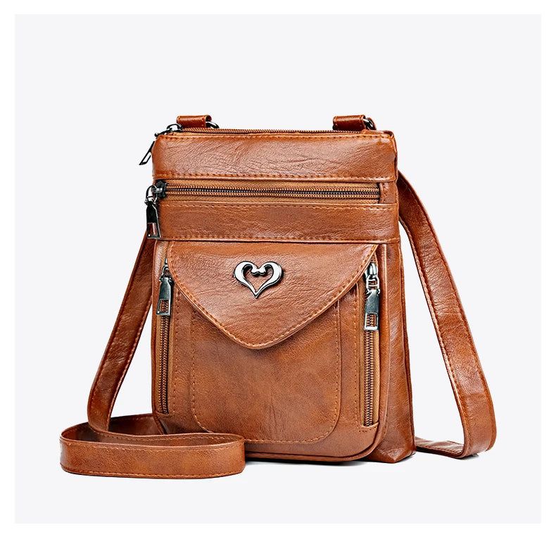 Kleine Umhangetasche Handytasche Minitasche für Damen aus Textil