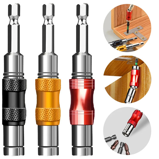 360° Schwenkbarer magnetischer Bohrwinkeladapter mit Sechskantschaft