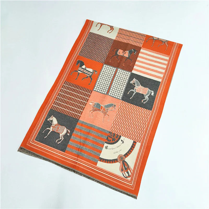 Luxuriöser Kaschmir-Gefühl Schal für Frauen im Herbst/Winter-Yabubest - Home & More