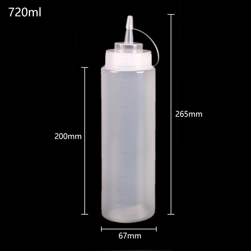 Gewürz-Quetschflaschen 240-720ml für Ketchup Senf Mayo Saucen Küche