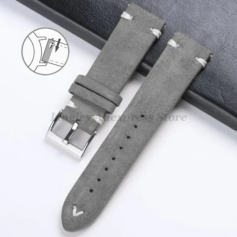 Wildlederarmband Fur Huawei Watch GT3 GT4 Uhrenarmband Vintage Ha