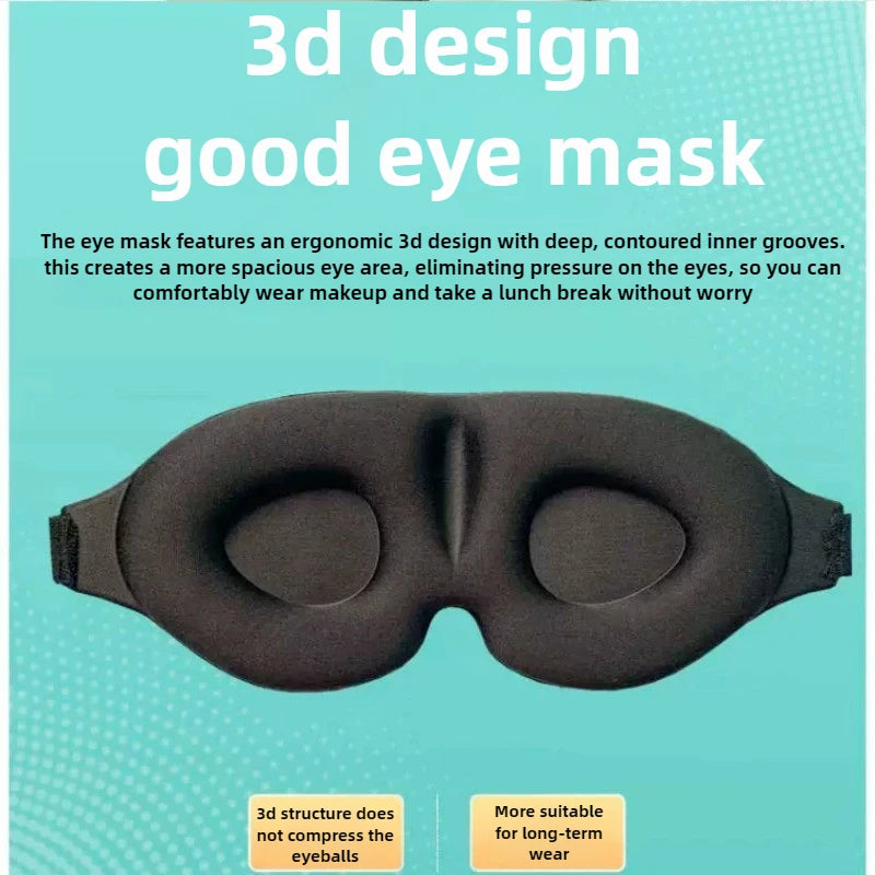 3D Schlafmaske mit Memory Foam für ungestörten Schlaf Reise