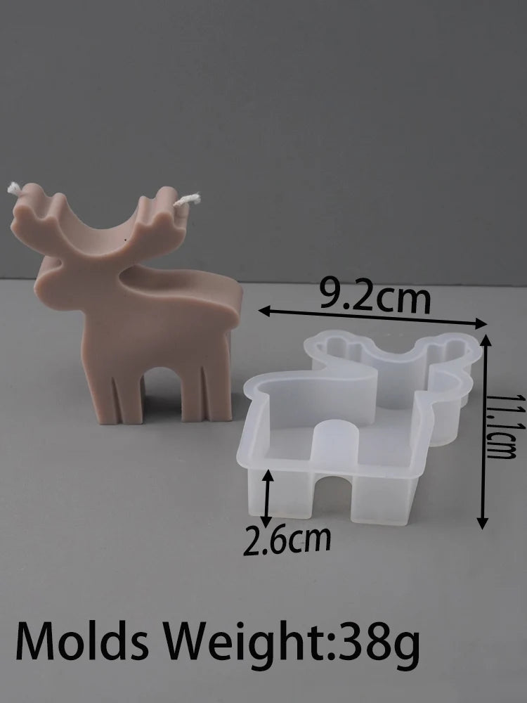 Silikonform Weihnachtsbaum Schneeflocke für DIY Kerzen und Guss