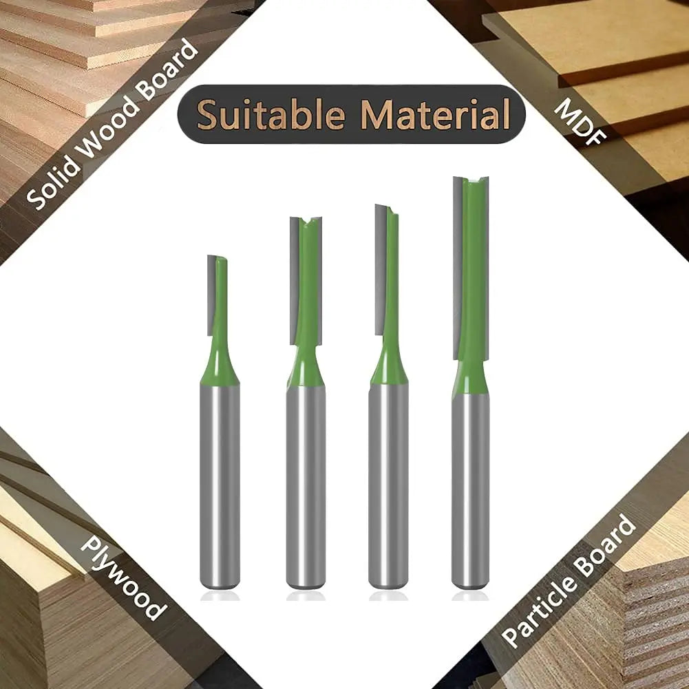 Doppel-Flöte Fräser mit 6mm Schaft für Holzbearbeitung vielseitig einsetzbar