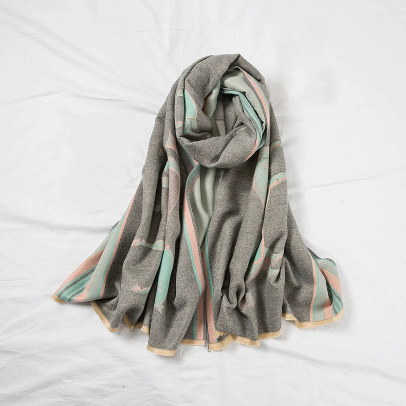 Luxuriöser Kaschmir-Gefühl Schal für Frauen im Herbst/Winter-Yabubest - Home & More