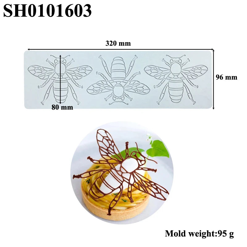 Lebensmittelgeeignete Silikon Wabenform Matte für Kuchen und Desserts