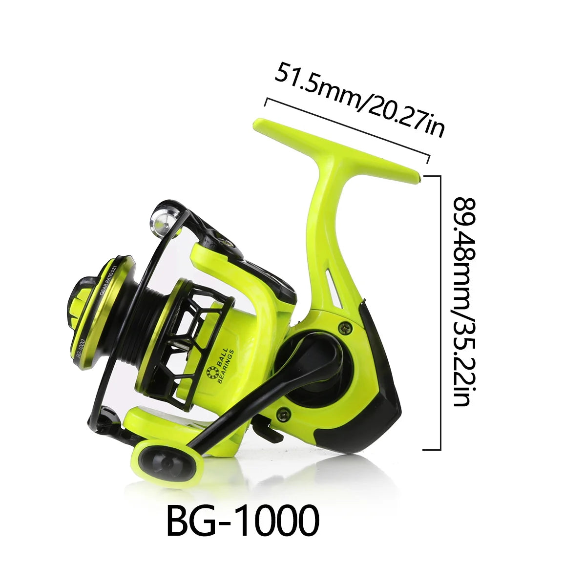 Spinnrolle Angelrolle 1000 2000 3000 Serie 5,2:1 Metall Karpfenangeln