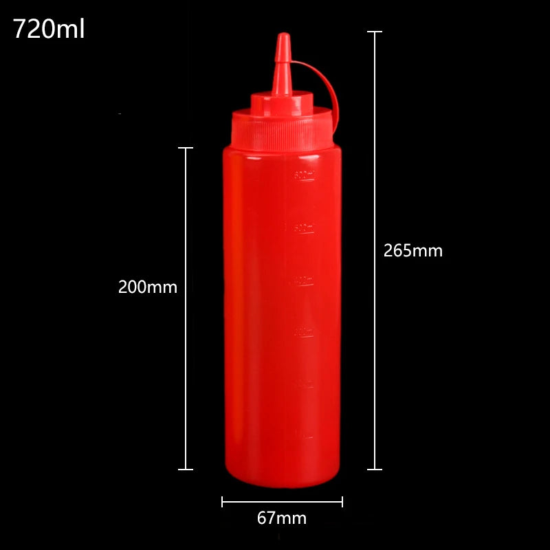 Gewürz-Quetschflaschen 240-720ml für Ketchup Senf Mayo Saucen Küche