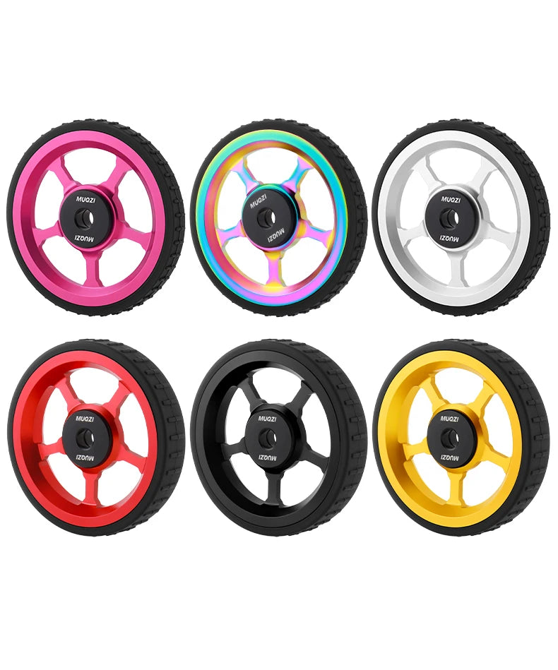 MUQZI Eazy Wheels Faltrad-Rollenräder, kompatibel mit Brompton-Yabubest - Home & More