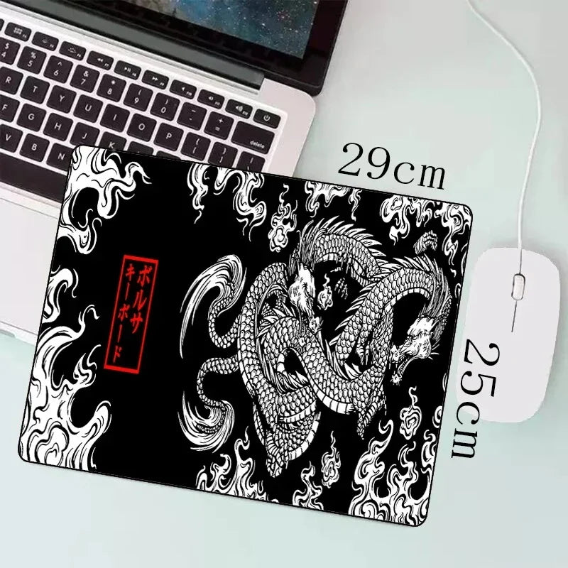 XXL Gaming Mauspad Japanischer Drache 900x400mm Speed Anime Schreibtisch