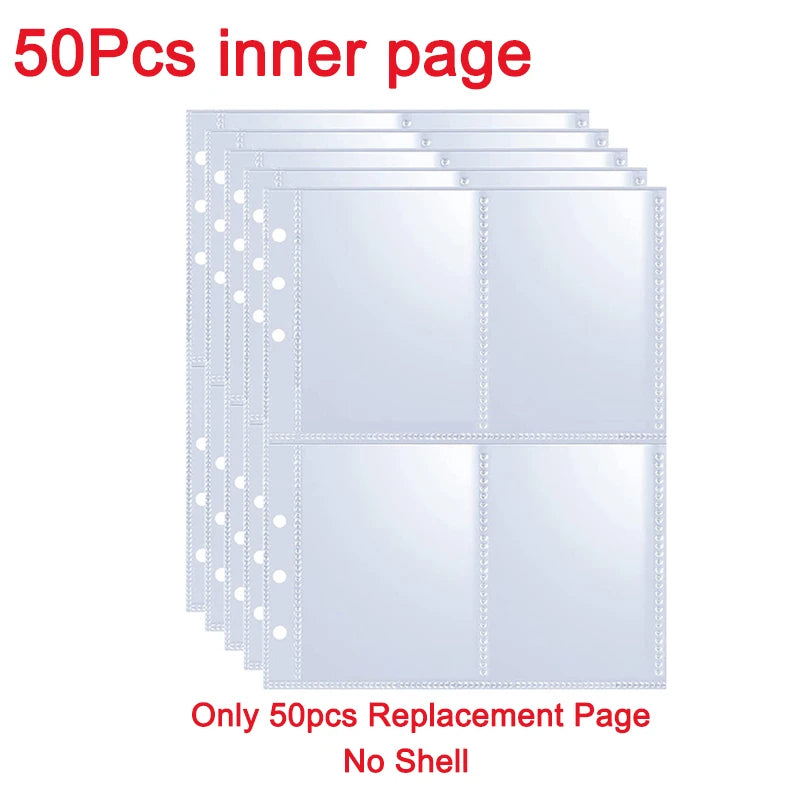 A5 Loseblatt Fotokarten Binder mit 25 Seiten für Kpop Idolkarten Sammlung